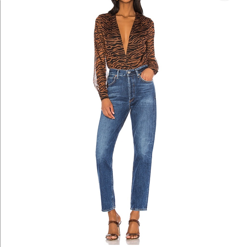 Majorelle Joanna Bodysuit Revolve Zebra Print NWT - Picture 6 of 7